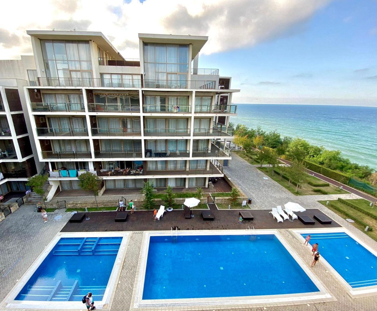 오브조르 Sea View Penthouse 아파트 외부 사진